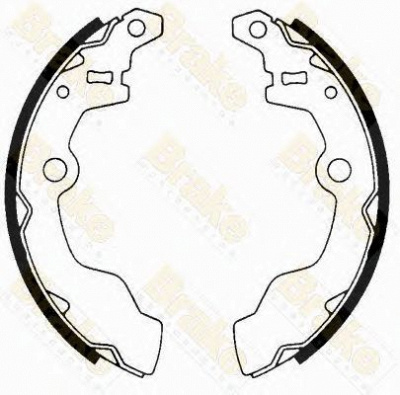 BRAKE ENGINEERING sh1605 -  Комплект тормозных колодок